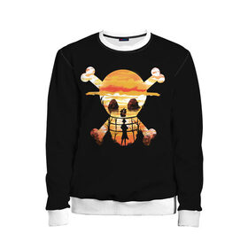 Детский свитшот 3D с принтом One piece в Рязани, 100% полиэстер | свободная посадка, прямой крой, мягкая тканевая резинка на рукавах и понизу свитшота | anime | one piece | аниме | анимэ | большой куш | ван пис | король пиратов | луффи | пират | пираты | пираты соломенной шляпы | рыжий шанкс | эйтиро одо