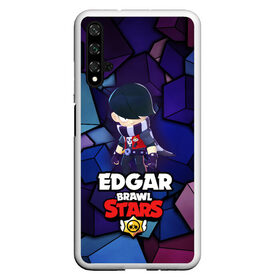 Чехол для Honor 20 с принтом BRAWL STARS EDGAR в Рязани, Силикон | Область печати: задняя сторона чехла, без боковых панелей | 8 bit | brawl stars | byron | colette | crow | edgar | gale | leon | max | mr.p | sally leon | shark | virus 8 bit | werewolf leon | акула | байрон | берли | бравл старс | ворон | коллет | макс | оборотень | эдгар