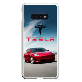 Чехол для Samsung S10E с принтом Tesla Model 3 в Рязани, Силикон | Область печати: задняя сторона чехла, без боковых панелей | 3 | america | auto | car | electric | elon | model | motors | musk | tesla | usa | vehicle | авто | америка | илон | маск | модель | сша | тесла | электромобиль