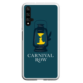 Чехол для Honor 20 с принтом Карнивал Роу - Carnival Row в Рязани, Силикон | Область печати: задняя сторона чехла, без боковых панелей | carnival row | волшебный | исторический | карнивал роу | крылья | лампа | лого | логотип | подарок | сериал | сказка | фея | шляпа