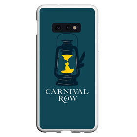 Чехол для Samsung S10E с принтом Карнивал Роу - Carnival Row в Рязани, Силикон | Область печати: задняя сторона чехла, без боковых панелей | carnival row | волшебный | исторический | карнивал роу | крылья | лампа | лого | логотип | подарок | сериал | сказка | фея | шляпа