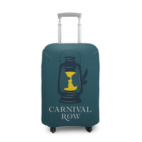 Чехол для чемодана 3D с принтом Карнивал Роу - Carnival Row в Рязани, 86% полиэфир, 14% спандекс | двустороннее нанесение принта, прорези для ручек и колес | carnival row | волшебный | исторический | карнивал роу | крылья | лампа | лого | логотип | подарок | сериал | сказка | фея | шляпа