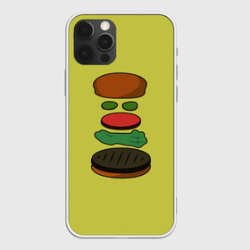 Чехол для iPhone 12 Pro Max с принтом Бургер в разборе в Рязани, Силикон |  | fastfood | food | pattern | бургер | бургер кинг | гамбургер | еда | макдональдс | паттерн | фастфуд