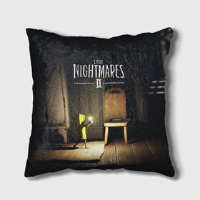 Подушка 3D с принтом Little Nightmares 2 в Рязани, наволочка – 100% полиэстер, наполнитель – холлофайбер (легкий наполнитель, не вызывает аллергию). | состоит из подушки и наволочки. Наволочка на молнии, легко снимается для стирки | little nightmares | nightmares | игры | литл найтмейрс | моно | учительница