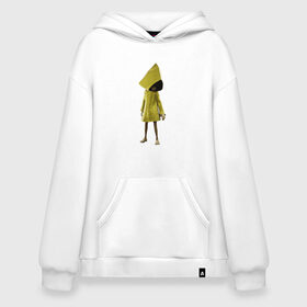 Худи SuperOversize хлопок с принтом Little Nightmares в Рязани, 70% хлопок, 30% полиэстер, мягкий начес внутри | карман-кенгуру, эластичная резинка на манжетах и по нижней кромке, двухслойный капюшон
 | games | little nightmares | playstation | игра | мрачный | персонаж игры | человечек