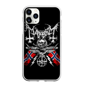 Чехол для iPhone 11 Pro матовый с принтом MAYHEM в Рязани, Силикон |  | black metal | mayhem | блэк метал | группа | мейхем | метал | рок