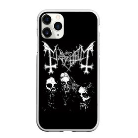 Чехол для iPhone 11 Pro Max матовый с принтом Mayhem в Рязани, Силикон |  | black | mayhem | metal | music | rock | skull | блэк | гитара | группа | метал | музыка | рок | череп | электрогитара