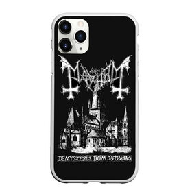 Чехол для iPhone 11 Pro матовый с принтом Mayhem в Рязани, Силикон |  | black | mayhem | metal | music | rock | skull | блэк | гитара | группа | метал | музыка | рок | череп | электрогитара