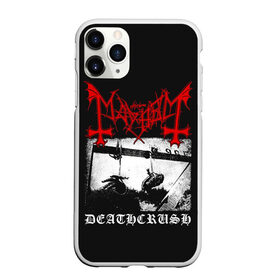 Чехол для iPhone 11 Pro матовый с принтом Mayhem в Рязани, Силикон |  | black | mayhem | metal | music | rock | skull | блэк | гитара | группа | метал | музыка | рок | череп | электрогитара