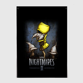 Постер с принтом LITTLE NIGHTMARES 2 в Рязани, 100% бумага
 | бумага, плотность 150 мг. Матовая, но за счет высокого коэффициента гладкости имеет небольшой блеск и дает на свету блики, но в отличии от глянцевой бумаги не покрыта лаком | little nightmares | little nightmares 2 | six | игры | комиксы | шестая