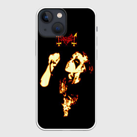 Чехол для iPhone 13 mini с принтом Mayhem в Рязани,  |  | daemon | mayhem | metall | metallica | rock | блек метал | блэк метал | логотипы рок групп | майхем | мейхем | металл | металлика | музыка | норвежский | рок группы | рокерские | тяжелая музыка | тяжелый металл