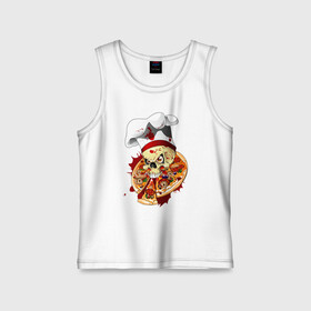 Детская майка хлопок с принтом Skull cook в Рязани,  |  | art | body | bones | dead | drawing | face | graffiti | head | roses | skeleton | skul | skull | ад | арт | голова | граффити | зло | кости | лицо | металл | нарисованный | розы | рок | скелет | скул | скулл | три черепа | тьма