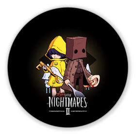 Коврик для мышки круглый с принтом LITTLE NIGHTMARES 2 в Рязани, резина и полиэстер | круглая форма, изображение наносится на всю лицевую часть | little nightmares | little nightmares 2 | six | игры | комиксы | шестая