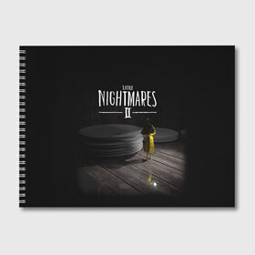 Альбом для рисования с принтом Little Nightmares 2 Шестая в Рязани, 100% бумага
 | матовая бумага, плотность 200 мг. | Тематика изображения на принте: little nightmares | little nightmares 2 | игра | литл нигмарес | литл нигмарес 2 | литл нигхтмарес | литл нигхтмарес 2 | ужас | хоррор | шестая