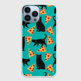 Чехол для iPhone 13 Pro Max с принтом Котики и Пиццы в Рязани,  |  | cat | cats | cosmos | kitten | mem | memes | rose | roses | глаза | глазки | еда | киска | космос | кот | котёнок | котик | котики | котэ | котята | кошак | кошка | кошки | красивая | мем | мемчики | милая | пицца | прикольная | розы