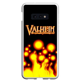 Чехол для Samsung S10E с принтом Valheim в Рязани, Силикон | Область печати: задняя сторона чехла, без боковых панелей | game | logo | valheim | viking | валхейм | вальхейм | викинги | игра valheim | игры | логотипы игр | приключения | скандинавская мифология | фэнтези | экшн