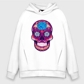 Мужское худи Oversize хлопок с принтом Skull Art в Рязани, френч-терри — 70% хлопок, 30% полиэстер. Мягкий теплый начес внутри —100% хлопок | боковые карманы, эластичные манжеты и нижняя кромка, капюшон на магнитной кнопке | art | body | bones | dead | drawing | face | graffiti | head | roses | skeleton | skul | skull | ад | арт | голова | граффити | зло | кости | лицо | металл | нарисованный | розы | рок | скелет | скул | скулл | три черепа | тьма