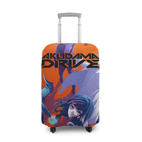Чехол для чемодана 3D с принтом Акудама Драйв в Рязани, 86% полиэфир, 14% спандекс | двустороннее нанесение принта, прорези для ручек и колес | akudama drive | anime | japan | manga | tomoyo kurosawa | акудама драйв | аниме | манга