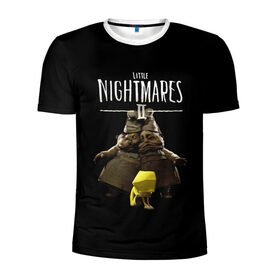 Мужская футболка 3D спортивная с принтом Little Nightmares 2 близнецы в Рязани, 100% полиэстер с улучшенными характеристиками | приталенный силуэт, круглая горловина, широкие плечи, сужается к линии бедра | little nightmares | little nightmares 2 | игра | литл нигмарес | литл нигмарес 2 | литл нигхтмарес | литл нигхтмарес 2 | ужас | хоррор | шестая