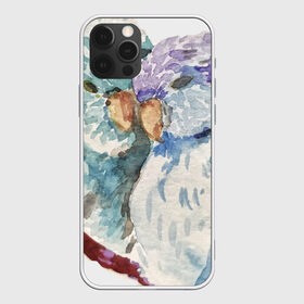 Чехол для iPhone 12 Pro Max с принтом Акварельные попугаи в Рязани, Силикон |  | love | parrot | watercolour | акварель | арт | любовь | нежность | попугаи