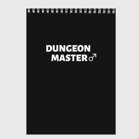 Скетчбук с принтом Dungeon Master в Рязани, 100% бумага
 | 48 листов, плотность листов — 100 г/м2, плотность картонной обложки — 250 г/м2. Листы скреплены сверху удобной пружинной спиралью | Тематика изображения на принте: aniki | billy | boss | boy | darkholm | door | dungeon | full | gachimuchi | gym | herrington | jabroni | master | next | of | this | van | what | аники | билли | бой | босс | ван | гачимучи | данжен | даркхолм | дор | жаброни | качалки | мастер | некст |