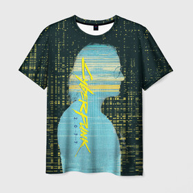 Мужская футболка 3D с принтом Cyberpunk 2077 | Джонни в Рязани, 100% полиэфир | прямой крой, круглый вырез горловины, длина до линии бедер | cyberpunk | cyberpunk 2077 | johnny silverhand | джонни сильверхенд | киберпанк | киберпанк 2077
