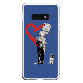 Чехол для Samsung S10E с принтом Любовь это ответ | Banksy в Рязани, Силикон | Область печати: задняя сторона чехла, без боковых панелей | art | banksy | street art | арт | бэнкси | граффити | со смыслом | сосмыслом | стритарт