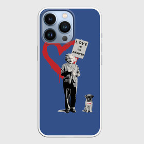 Чехол для iPhone 13 Pro с принтом Любовь это ответ | Banksy в Рязани,  |  | art | banksy | street art | арт | бэнкси | граффити | со смыслом | сосмыслом | стритарт