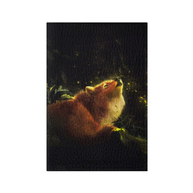 Обложка для паспорта матовая кожа с принтом Лисица в Рязани, натуральная матовая кожа | размер 19,3 х 13,7 см; прозрачные пластиковые крепления | Тематика изображения на принте: fox | foxy | животное | звери | лиса | лисенок | лисичка | милая | рыжая | фокс