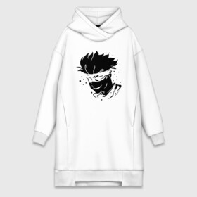 Платье-худи хлопок с принтом JUJUTSU KAISEN граффити в Рязани,  |  | anime | boy | gg | gojou | jujutsu | kaisen | kun | mag | satoru | superhero | аниме | белое | битва | гг | глаза | глазах | годзё | капли | краски | кун | лицо | маг | магическая | на | персонаж | персонажа | повязка | сатору