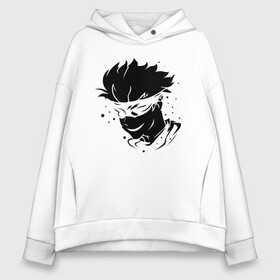 Женское худи Oversize хлопок с принтом JUJUTSU KAISEN граффити в Рязани, френч-терри — 70% хлопок, 30% полиэстер. Мягкий теплый начес внутри —100% хлопок | боковые карманы, эластичные манжеты и нижняя кромка, капюшон на магнитной кнопке | anime | boy | gg | gojou | jujutsu | kaisen | kun | mag | satoru | superhero | аниме | белое | битва | гг | глаза | глазах | годзё | капли | краски | кун | лицо | маг | магическая | на | персонаж | персонажа | повязка | сатору