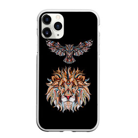 Чехол для iPhone 11 Pro матовый с принтом Лев и Сова в Рязани, Силикон |  | animal | beast | cat | cute | fluffy | hunter | lion | lion cub | lion king | mane | predator | red | tail | tiger | yellow | большая кошка | голова тигра | грива | животное | зверь | король лев | кот | милый | охотник | пушистый | тигр | тиг