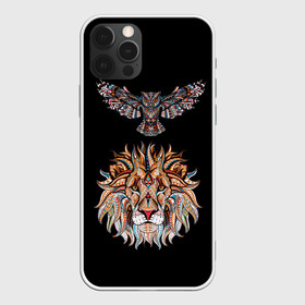 Чехол для iPhone 12 Pro Max с принтом Лев и Сова в Рязани, Силикон |  | animal | beast | cat | cute | fluffy | hunter | lion | lion cub | lion king | mane | predator | red | tail | tiger | yellow | большая кошка | голова тигра | грива | животное | зверь | король лев | кот | милый | охотник | пушистый | тигр | тиг