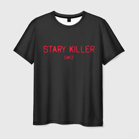 Мужская футболка 3D с принтом Stary killer в Рязани, 100% полиэфир | прямой крой, круглый вырез горловины, длина до линии бедер | Тематика изображения на принте: balota | bambi | bandit | berezino | cherno | dance | day | electro | friendly | kalinka | killer | pavlovo | skalisty | stary | tisy | z | zeleno | zombie | день | з | зет | зомби | зэт