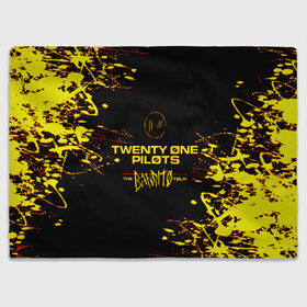 Плед 3D с принтом TWENTY ONE PILOTS TOP. в Рязани, 100% полиэстер | закругленные углы, все края обработаны. Ткань не мнется и не растягивается | Тематика изображения на принте: 21 pilots | blurryface | fbr | fueled by ramen | fueledbyramen | heathens | heavydirtysoul | josh dun | music | music video | official | stressed out | top | tp | trench | twenty one pilots | twentyonepilots | tyler joseph 