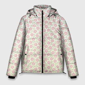 Мужская зимняя куртка 3D с принтом узор мелкие цветочки в Рязани, верх — 100% полиэстер; подкладка — 100% полиэстер; утеплитель — 100% полиэстер | длина ниже бедра, свободный силуэт Оверсайз. Есть воротник-стойка, отстегивающийся капюшон и ветрозащитная планка. 

Боковые карманы с листочкой на кнопках и внутренний карман на молнии. | вектор | лето | паттерн | пижамный | полевые цветы | простой | рисунок | розовые цветочки | светлый | узор | цветочки | цветы
