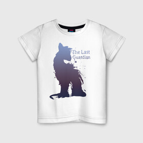 Детская футболка хлопок с принтом последний хранитель в Рязани, 100% хлопок | круглый вырез горловины, полуприлегающий силуэт, длина до линии бедер | game | the last guardian | игра | компьютерная игра | последний хранитель