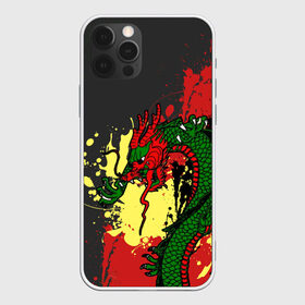 Чехол для iPhone 12 Pro Max с принтом Chinese dragon в Рязани, Силикон |  | dragon | брызги | китайский дракон | монстр | ящерица