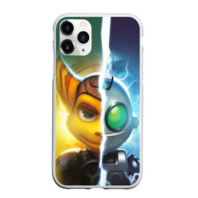 Чехол для iPhone 11 Pro матовый с принтом Рэтчет и Кланr в Рязани, Силикон |  | game | ratchet  clank | галактические рейнджеры | игры | рэтчет и кланr