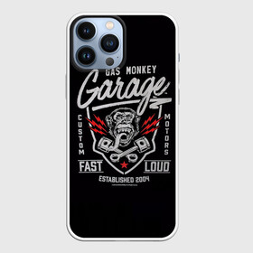 Чехол для iPhone 13 Pro Max с принтом Gas Monkey Garage в Рязани,  |  | garage | gas | monkey | автомобили | гараж | ретро