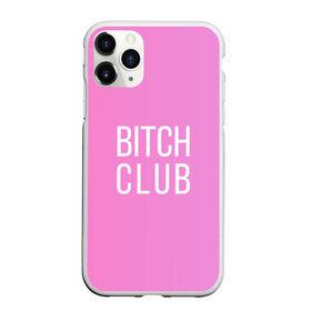 Чехол для iPhone 11 Pro матовый с принтом Bitch club в Рязани, Силикон |  | club | pink | клубб бичб пляжб серфинг | розовый