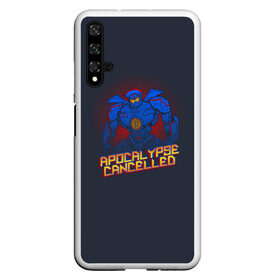 Чехол для Honor 20 с принтом Apocalypse Cancelled в Рязани, Силикон | Область печати: задняя сторона чехла, без боковых панелей | dark | drift | interface | kaiju | neural | pacific | rim | zone | дрифт | егер | егерь | зона | интерфейс | каидзю | кайдзю | нейронный | рубеж | темная | тихоокеанский