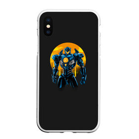 Чехол для iPhone XS Max матовый с принтом Titan Avenger в Рязани, Силикон | Область печати: задняя сторона чехла, без боковых панелей | Тематика изображения на принте: dark | drift | interface | kaiju | neural | pacific | rim | zone | дрифт | егер | егерь | зона | интерфейс | каидзю | кайдзю | нейронный | рубеж | темная | тихоокеанский