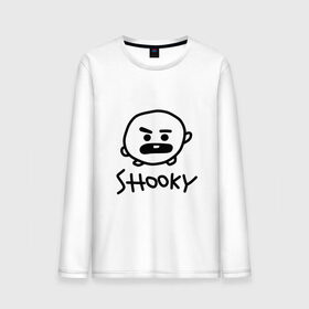 Мужской лонгслив хлопок с принтом SHOOKY | BTS в Рязани, 100% хлопок |  | Тематика изображения на принте: army | bangtan boys | bt21 | bts | bts stickers | chimmy | cooky | k pop | koya | mang | monster | rap monster | rapmon | rj | rm | shooky | tata | van | бтс | ви | джей хоуп | джонгук | кейпоп | реп монстр | стикеры bts | сюга | чимин | чин