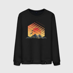 Мужской свитшот хлопок с принтом Mountain Galaxy Sunset в Рязани, 100% хлопок |  | abstract | art | geometric | geometry | landscape | minimalism | sky | space | sun | абстракция | арт | векторный рисунок | восход | галактика | геометрия | гора | горный пейзаж | горы | закат | картина | космос | минимализм | небо