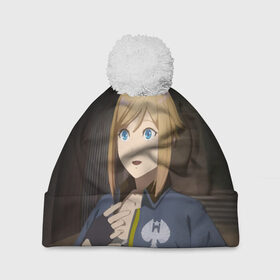 Шапка 3D c помпоном с принтом Dark zone в Рязани, 100% полиэстер | универсальный размер, печать по всей поверхности изделия | eagle | eyes | face | girl | gloves | pacific rim | star | взгляд | глаза | девушка | звезда | лицо | орел | перчатки | тёмная зона | тихоокеанский рубеж | тихоокеанский рубеж: dark zone