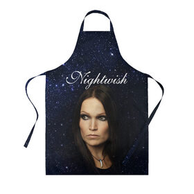 Фартук 3D с принтом Nightwish | Tarja Turunen (Z) в Рязани, 100% полиэстер | общий размер — 65 х 85 см, ширина нагрудника — 26 см, горловина — 53 см, длина завязок — 54 см, общий обхват в поясе — 173 см. Принт на завязках и на горловине наносится с двух сторон, на основной части фартука — только с внешней стороны | music | nightwish | nuclear blast | rock | spinefarm | tarja turunen | лого | музыка | найтвиш | рок | симфоник метал | тарья турунен | флор янсен