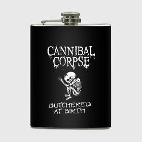 Фляга с принтом Cannibal Corpse в Рязани, металлический корпус | емкость 0,22 л, размер 125 х 94 мм. Виниловая наклейка запечатывается полностью | cannibal corpse | kreator | punk rock | slayer | sodom | анархия | блэк метал | гаражный рок | гранж | дэт метал | металл | панк рок | рок музыка | рок н ролл | рокер | треш метал | труп каннибал | тяжелый рок | хард рок