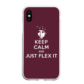 Чехол для iPhone XS Max матовый с принтом Flex в Рязани, Силикон | Область печати: задняя сторона чехла, без боковых панелей | aniki | billy | boss | boy | darkholm | door | dungeon | full | gachimuchi | gym | herrington | jabroni | master | milos | next | ricardo | this | van | аники | билли | босс | ван | гачимучи | данжен | даркхолм | жаброни | мастер | милос | рик