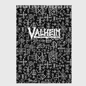 Скетчбук с принтом Valheim в Рязани, 100% бумага
 | 48 листов, плотность листов — 100 г/м2, плотность картонной обложки — 250 г/м2. Листы скреплены сверху удобной пружинной спиралью | fantasy | mmo | valheim | valve | валхейм | вальхейм | викинги | выживалка | игра | королевская битва | ммо | ролевая игра | фэнтази